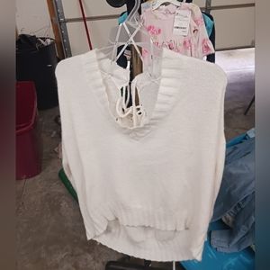 Uniq white sweater